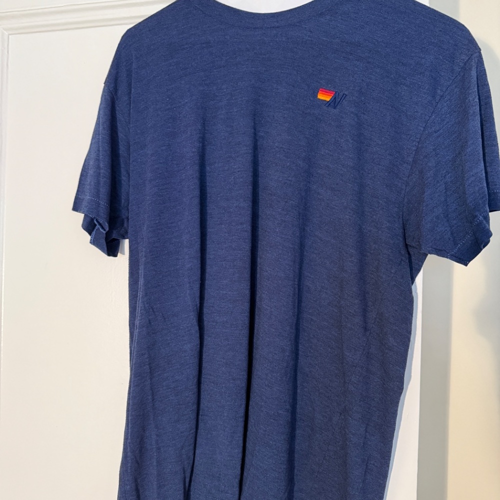 Men's Aviator Nation Basic Tee in Blue size XL